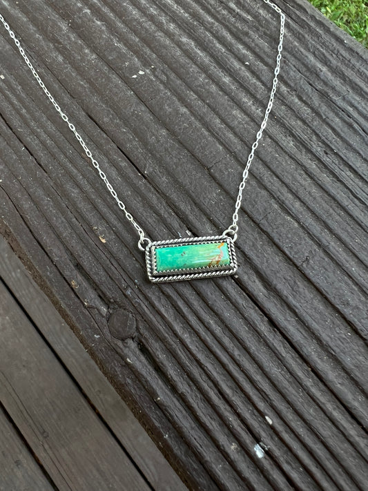 Turquoise Bar Necklace